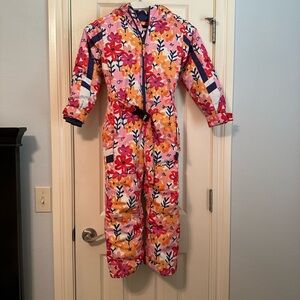 Girls Arctix Snowsuit Snow Suit Insulated Floral Print Size XS Extra Small